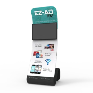 Portable Snakelike Monitor Display Stand with Graphics