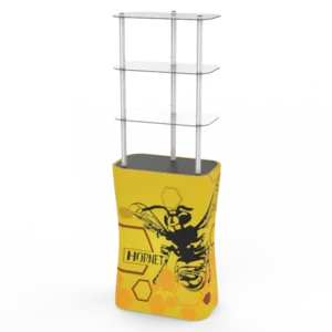 Rectangular display tower