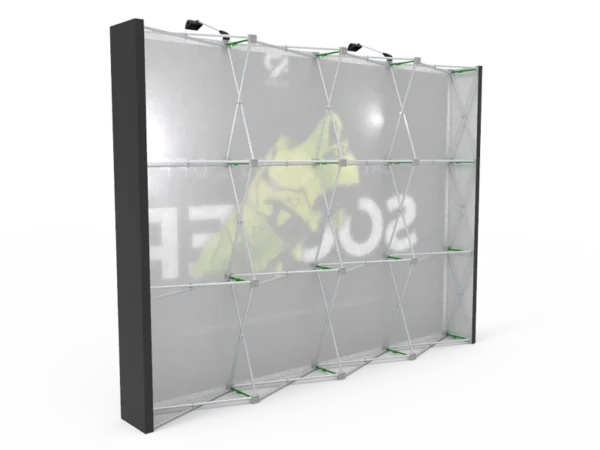 10ft Straight Expanding pop up display stand with front graphic printing - Image 4
