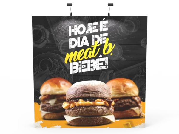 8 ft Straight expanding pop-up display stand with front graphic printing - Image 3