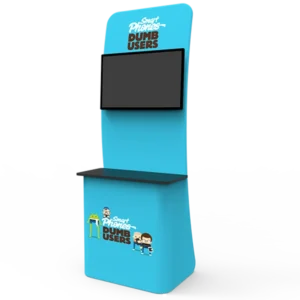 Display stand with TV/monitor mount