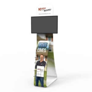 Portable 3 in 1 Monitor iPad Brochure display stand kit
