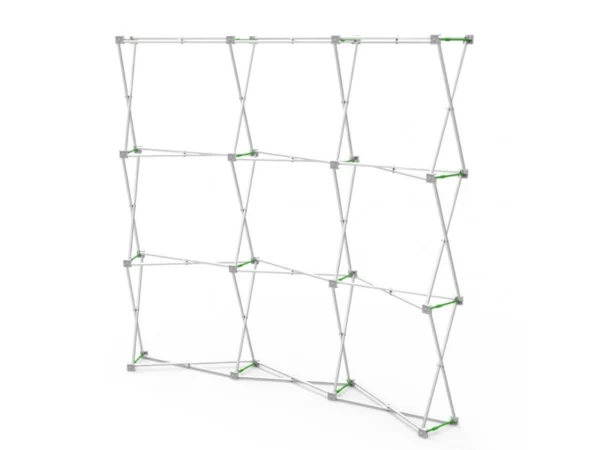 8ft Curved Expanding pop up display stand with front graphic printing - Image 6