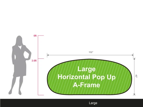 Set of 1 horizontal pop-up A-Frame banner - Image 2