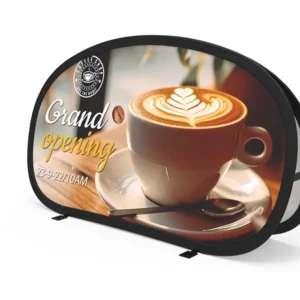 Set of 1 Small Horizontal Pop Up A-Frame Banner
