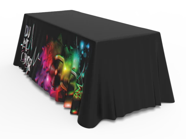 6 ft Loose fit 1-side print table cover - Image 2