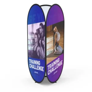 Tower pop-up A-Frame banner