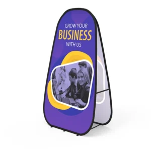 Set of 1 vertical pop-up A-Frame banner