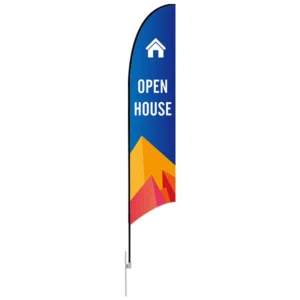 Feather Concave Flag - Large 13ft - with Ground Spike