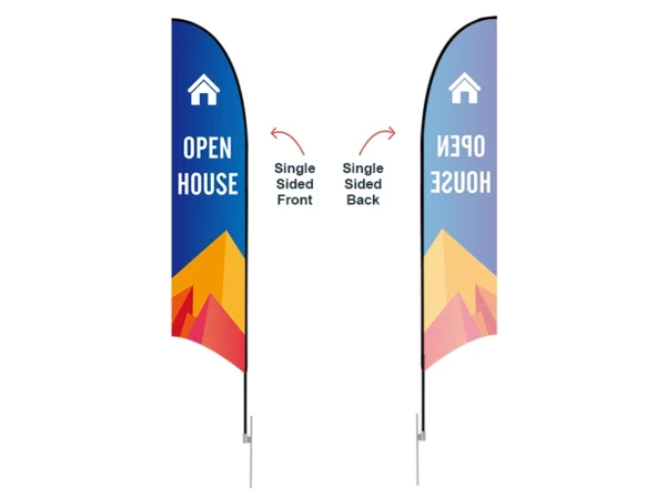 Feather Concave Flag - Large 13ft - with Ground Spike - Image 4