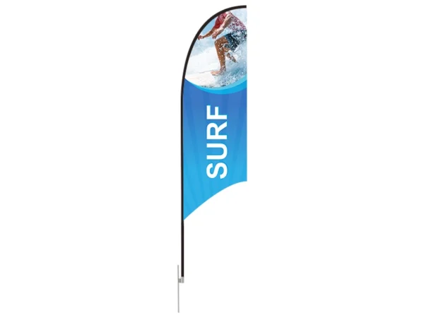 Feather Concave Flag - Medium 10ft - with Ground Spike