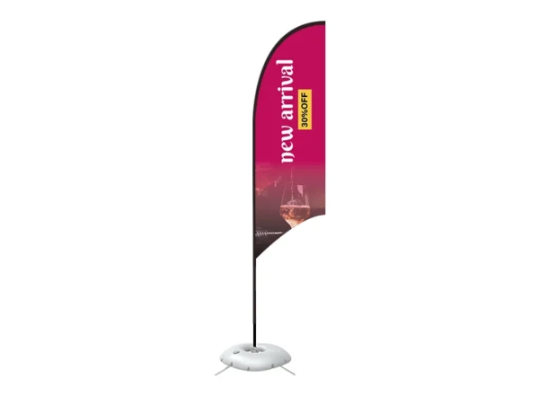 Feather Concave Flag - Medium 10ft - with Cross Base - Image 4