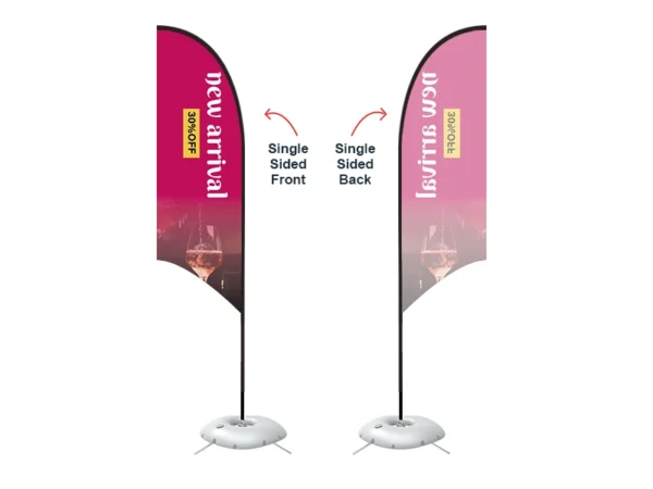 Feather Concave Flag - Medium 10ft - with Cross Base - Image 5