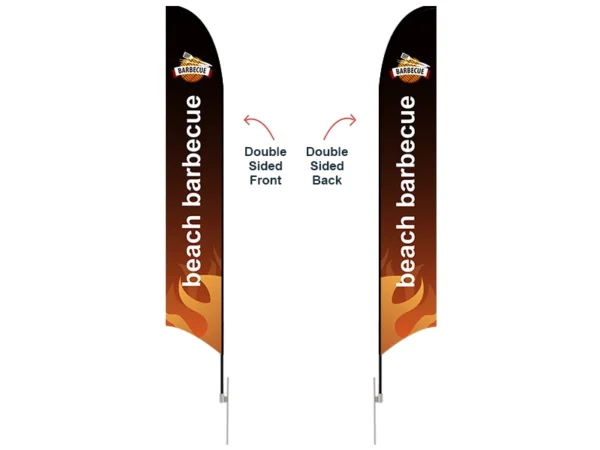 Feather Concave Flag - X-Large 17ft - with Ground Spike - Image 4