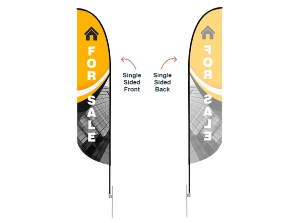 Feather Convex Flag with Ground Spike - Image 4