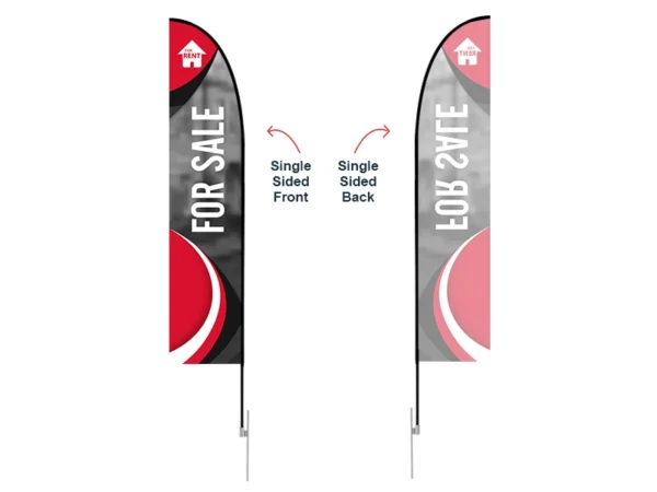 Feather Straight Flag with Ground Spike - Image 4