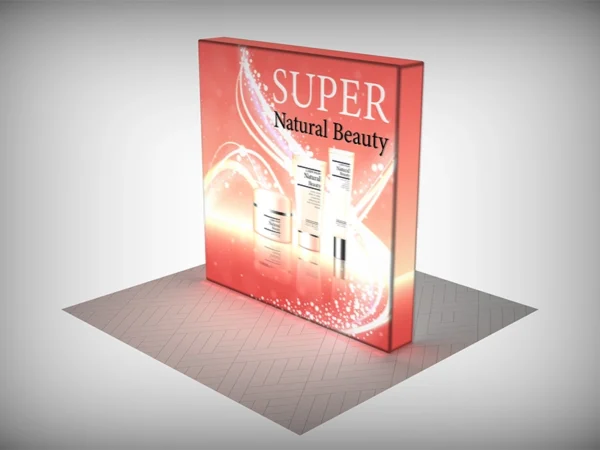 7.5 x 7.5 ft Straight corner freestanding LED backlit backdrop