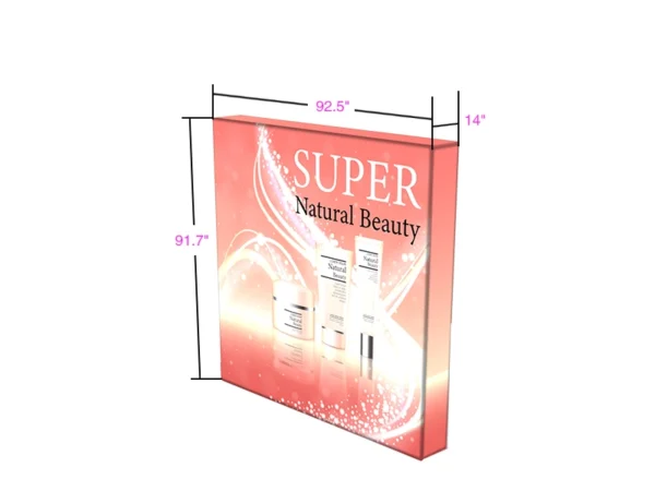 7.5 x 7.5 ft Straight corner freestanding LED backlit backdrop - Image 6