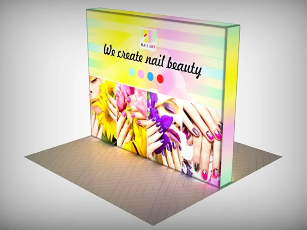 10 ft Freestanding LED backlit backdrop