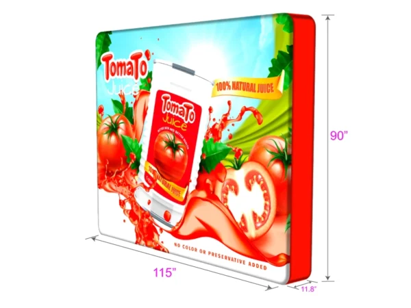 10 ft Rounded corner freestanding LED backlit backdrop - Image 4