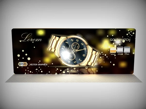 20 ft Rounded corner freestanding LED backlit backdrop - Image 2