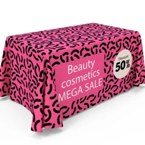 4 ft Loose fit 1-side print table cover