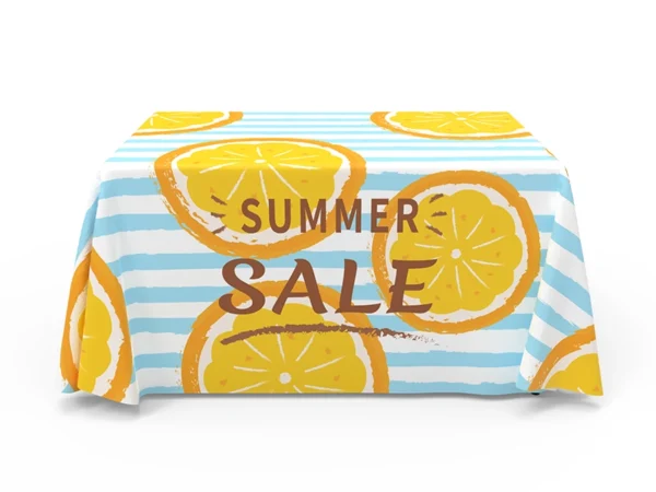 4 ft Loose fit 3-side table cover - Image 5