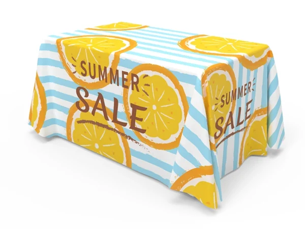 4 ft Loose fit 3-side table cover - Image 4
