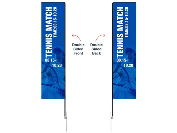 Rectangular Banner with Ground Spike - Image 2