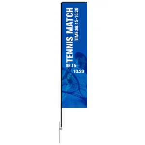 Rectangular Banner with Ground Spike