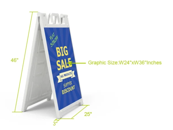 Sandwich Board A-Frame Sign - Premium - Image 2