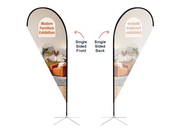 Teardrop Banner with Cross Base - Image 3