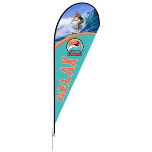 Teardrop Banner - X-Large 15ft - with Ground Spike
