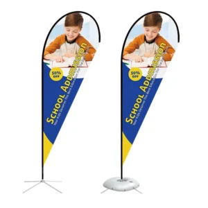 Teardrop Banner - X-Large 15ft - with Cross Base