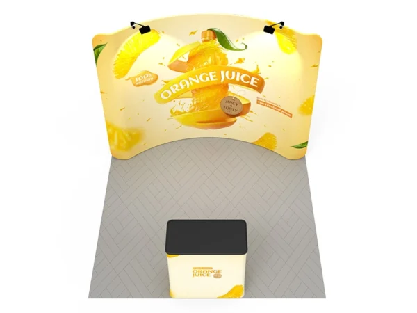 Custom Branded Curved 10ft trade show display kit 02 - Image 6