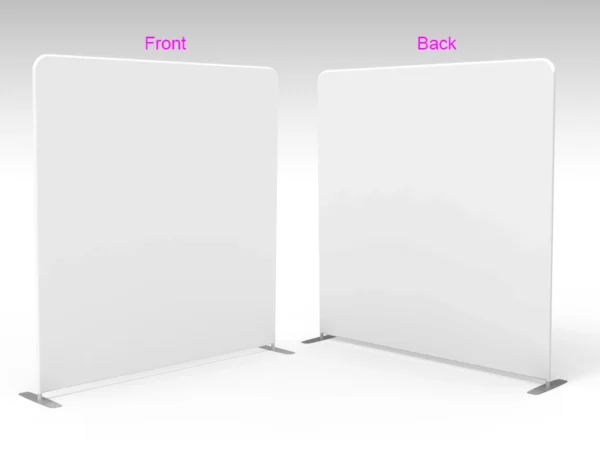 8 ft straight tension fabric backdrop with 2-side white fabric - Image 4