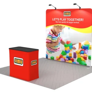 Custom Branded Straight 8ft trade show display kit 01