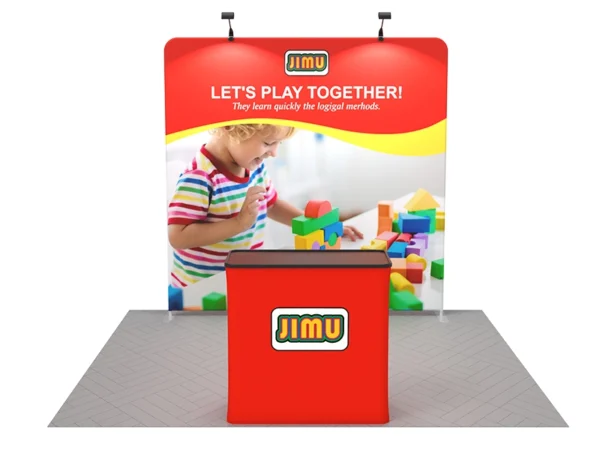 Custom Branded Straight 8ft trade show display kit 01 - Image 2