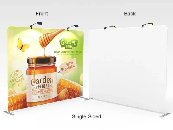 10ft Straight Tension Fabric Trade Show Display Wall - Image 5