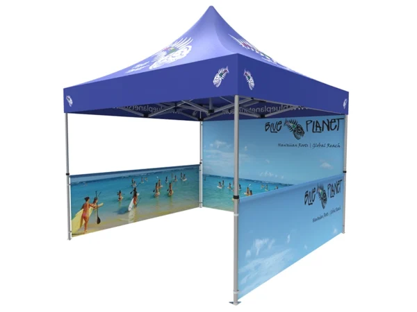 Pop-up Tent with Full Backwall and Side Panels