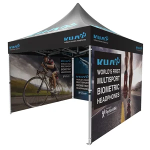 Pop-up Tent 10x10ft with Backwall & 2x Full Side Panel