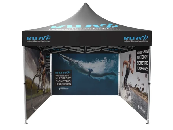 Pop-up Tent with Backwall & 2x Full Side Panel - Image 5