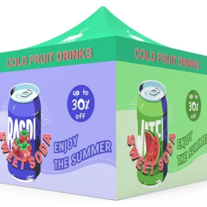 Pop-up Tent 10x10ft with 4x Single-sided Full Wall