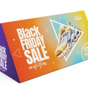 Outdoor - Medium - Triangular Tension Fabric Banner Stand