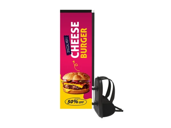 Walking Backpack Flag - Rectangular - Image 4