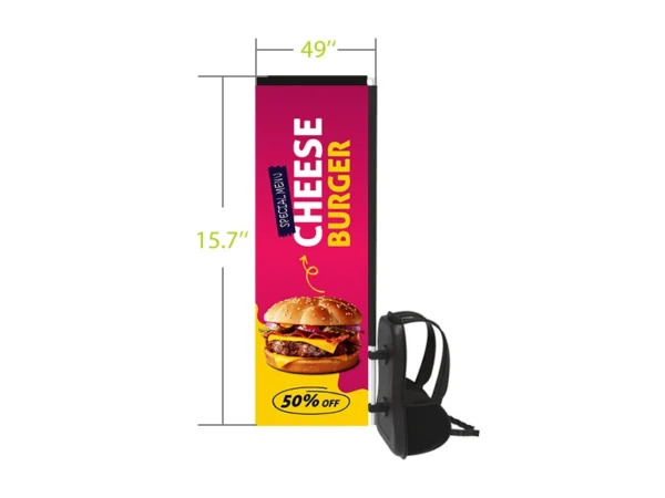Walking Backpack Flag - Rectangular - Image 2