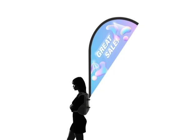 Walking Backpack Flag - Teardrop - Image 5