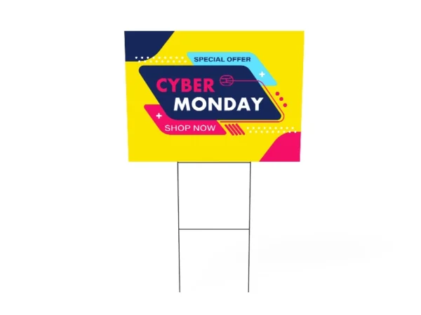 Yard Sign with H-Frame - Image 2